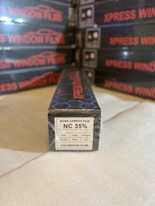 XPRESS WINDOW FILMS - 24” x 100 Ft Roll -  35% 2 Ply Window Tint NANO CARBON  - Picture 1 of 8