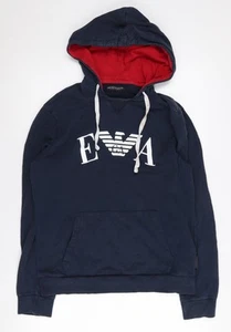 Felpa con cappuccio uomo Emporio Armani blu taglia M - Foto 1 di 12