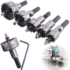12-50MM HSS Metal Holesaw Stainless Steel Drill Bit Hole Saw Cutter Reaming i - Picture 1 of 38