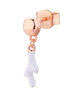 SALDI Orecchino ROSATO in argento RZIB27 Corallo Bianco - Picture 1 of 1