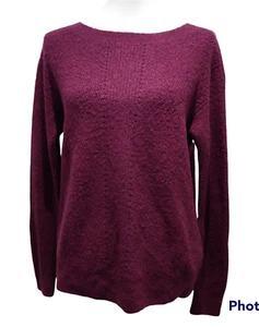 Banana Republic Damenpullover klein dunkelrosa violett langärmeliger Pullover gestrickt - Bild 1 von 12