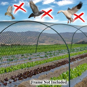 Heavy Duty Netting for Bird Poultry Aviary Game Pens 100' X 50' Net Black Mesh - Picture 1 of 14