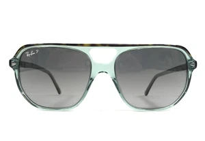 Ray-Ban Sunglasses RB2205 BILL ONE 1376/M3 Havana on Transparent Green 57 mm - Picture 1 of 14