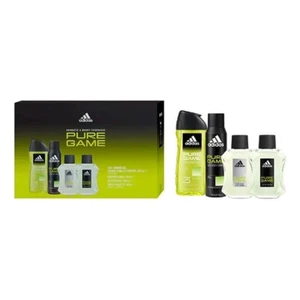 Adidas Pure Game 4pc Gift Set 100ml Aftershave 100ml EDT Spray 250ml Gel 150ml - Picture 1 of 5