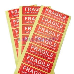 700PC Fragile Labels ,FRAGILE HANDLE WITH CARE WARNING STICKER  1" x 3" - Picture 1 of 5