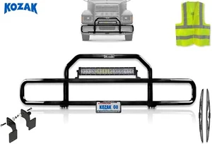 Front Bumper Grille Deer Guard w/Bracket Compatible with Mack CH 1999-2003 - Picture 1 of 8