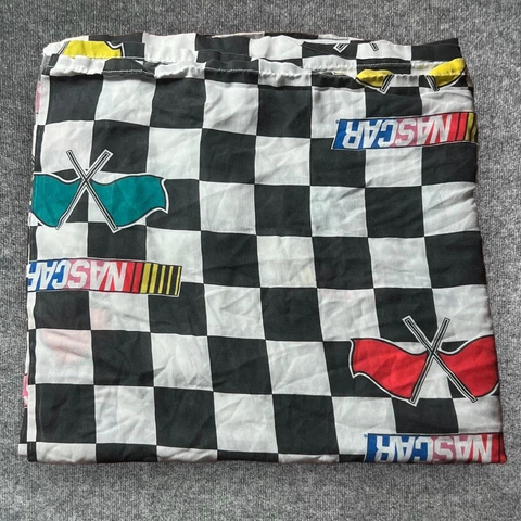 NASCAR Vintage Dan River Flat Sheet 66" x 94" Tagged Twin Made in USA Cover