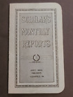 Scholar's Monthly Reports 1946 1947 Term Clearfield Pa Vintage Gradebook