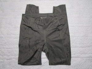 Athleta Size XS Yoga Pants Leggings Womens Dark Green Grey Mid Rise - Picture 1 of 6