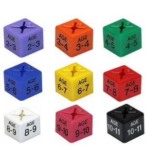 50x Children/kids Clothes Age Size Cubes From "Age 1-2" To "Age 13-14" And Month - Picture 1 of 23
