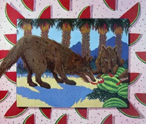 Anne Coe, "Watermelon Whine", 20.25"h x 20.75"w image, poster, signed - Picture 1 of 1