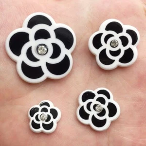 Flower Resin Beautiful Flatback Acrylic Sheet Miniature Pattern Rhinestone Craft - Picture 1 of 16