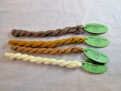 Vineyard Silk Classic Assorted Colors   Lot of 4  100% Silk NEW       H103 - Image 1 of 2