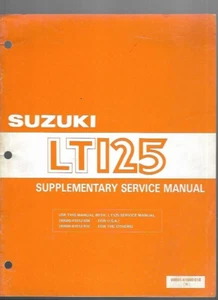 Manual de servicio complementario Suzuki LT125 99501-41090-01E - Imagen 1 de 4