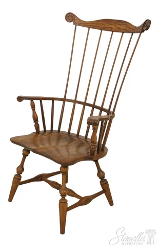 59033EC: HITCHCOCK Oak High Back Windsor Armchair Cover
