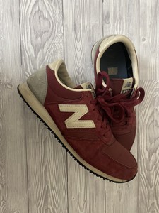 womens new balance navy 420 suede trainers