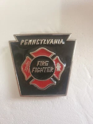 Пряжка ремня пожарного Pennsylvania — эпоксидная эмаль — НОВАЯ! - Изображение 1 из 2