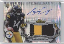 2015 Topps Finest Jumbo Relic Pulsar Refractor /35 Sammie Coates Rookie Auto RC