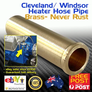 Ford Water Pump Heater Hose Pipe Tube Brass Cleveland Windsor V8 289 302 351 - Picture 1 of 3