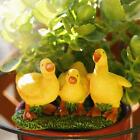Cute Resin Duck Statue Ornament Animal Figurine For Garden Decor Shelf Table