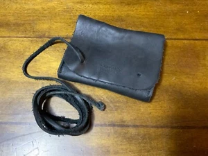 Saddleback Leather Small Black Pouch Cable Bag - Picture 1 of 4