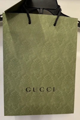 Gucci - Auténtico - Bolso de Regalo de Compras Pequeño Vacío en Relieve 10 x 13,5 x 5,5 Foto 1 de 4
