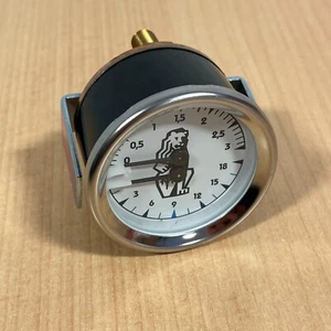 La Marzocco Genuine Dual Scale White Pressure Gauge Lion Logo (E.3.021) - Picture 1 of 2