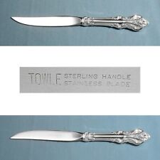 TOWLE STERLING 9" INDIVIDUAL STEAK KNIFE(S) ~ EL GRANDEE ~ NO MONO