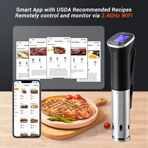 INKBIRD WiFi Sous Vide Machine ISV-300W APP Remote Control AlarmsTimer IPX7 US - Picture 1 of 11
