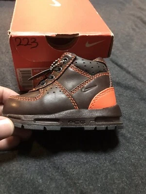 NIKE AIR MAX GOADOME (TD) BEBÉ NIÑOS PEQUEÑOS Talla 4C Cleveland MARRÓN 311569-223 Foto 1 de 3