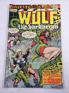 Wulf the Barbarian  2 Atlas Comics April 1975 Bronze Age Fantasy 1st App Berithe - Picture 1 of 12