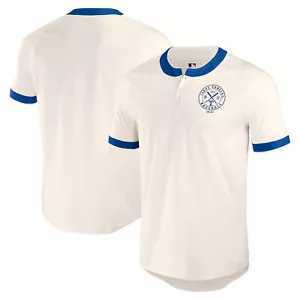 Men's Darius Rucker Collection by Fanatics White Texas Rangers Henley Raglan - Picture 1 of 3
