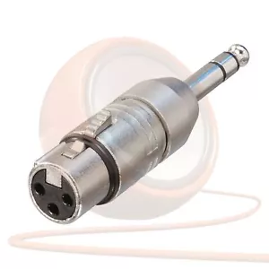 Neutrik NA3FP 3 polos XLR hembra a estéreo 1/4" macho enchufe jack. Convertidor adaptador - Imagen 1 de 2