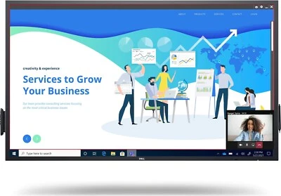 Dell C6522QT 64,5 Zoll Multi-Touch Werbe Display Monitor 4K-UHD 3840x2160 LAN - Bild 1 von 4