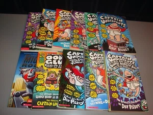 Captain Underpants 1-9 Mighty Robot Ook Book Lot Homeschool Teacher Pilkey - Bild 1 von 7
