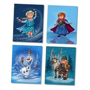 Wall Art Decor Movie Posters Frozen Bedroom Decor – Set of 4 Cardboard 11x14 - Picture 1 of 8