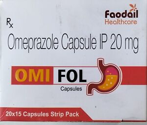 Omeprazole..,Cupsule 20 mg Totel 600 Long Exp 2025