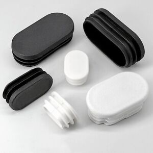 Oblong Plastic End Cap Bungs Blanking Plugs Pipe Inserts Table Feet Chair