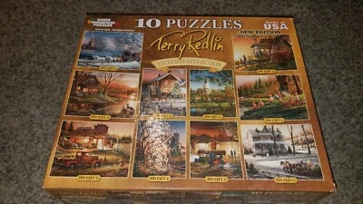 WHITE MOUNTAIN PUZZLES BY TERRY REDLIN 10 PUZZLES IN ONE 100 to 500 PIECES - NEW - Image 1 of 4