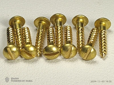 10 Brass Mah Jong Mahjong Rack screws 2.75mm thin NEW - Image 1 of 4