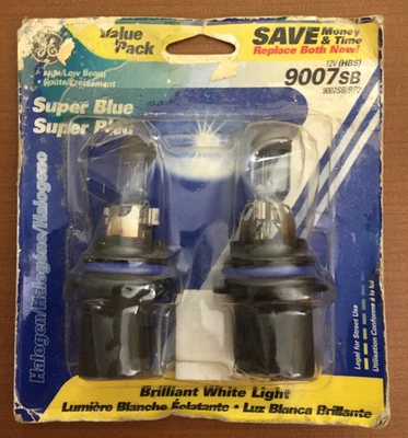 New Vintage 9007SB/BP2 Halogen Headlight Bulbs Super Blue - Image 1 of 4