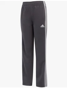 adidas Boys' Iconic Tricot Athletic Pants Dark Grey Size S - Picture 1 of 3