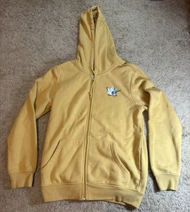 Sudadera con Capucha True Religion Cremallera Completa Para Hombre Grande Radiante Buda Miel Mostaza Amarillo - Imagen 1 de 7