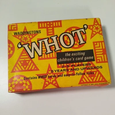 Vintage 1968 Waddington's WHOT Card Game - Family Fun - Image 1 of 4