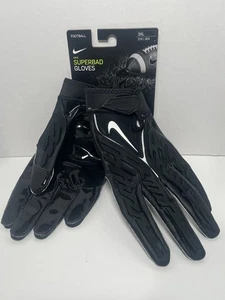 Nike Superbad 6.0 NFL Padded Football Gloves Men’s Size 3XL Black FN0279-091 New - Picture 1 of 3