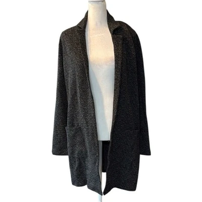 Lucky Brand Tweed Cardigan with pockets Black Coatigan Size Small NWT - Image 1 of 4