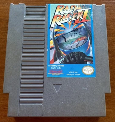 Rad Racer II 2 (Nintendo NES) Tested/Working - Image 1 of 3