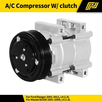 Compresor de aire acondicionado para Ford Ranger 2001-2011 Mazda B2300 2001-2009 B4000 2006-2009 Foto 1 de 4