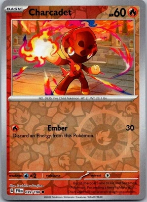 Charcadet Reverse Holo Common SV01: Scarlet & Violet Base Set 039/198 NM - Image 1 of 2