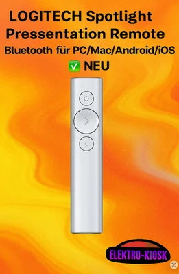 LOGITECH Spotlight Presentation Remote Bluetooth für PC/Mac/Android/iOS ✅  NEU - Bild 1 von 4